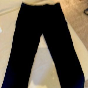 Tribal Black Embroidered Mid Waist Cropped Straight Leg Pants Classy Parisian